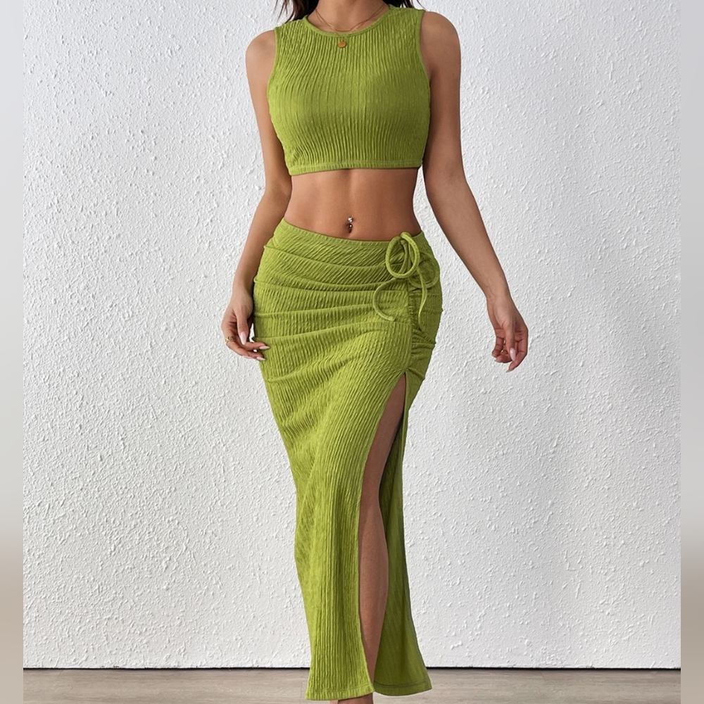 Electric Lime Skirt Set - Picture 9 of 15